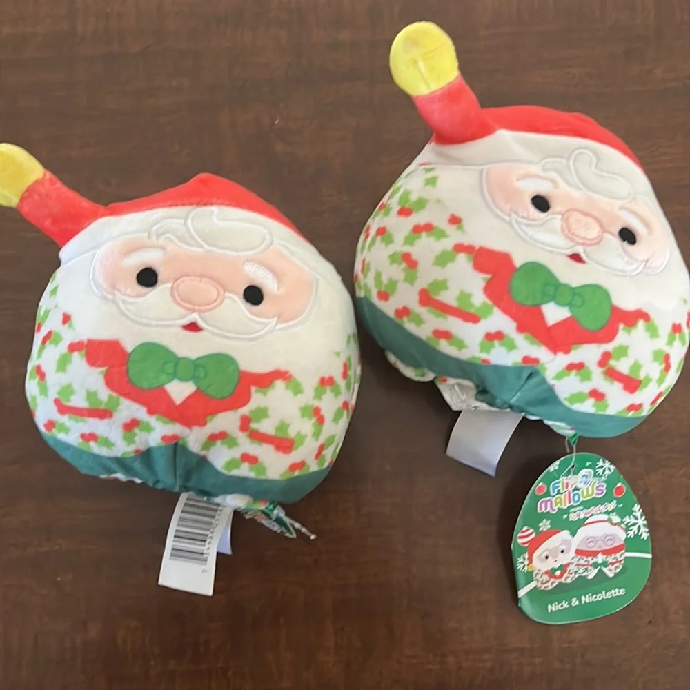 NWT Squishmallow Flip A Mallows 5in Christmas Holiday Nick - Picture 2 of 9